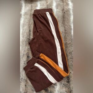 NWT Easel Brown and Burnt Orange Joggers Size Medium